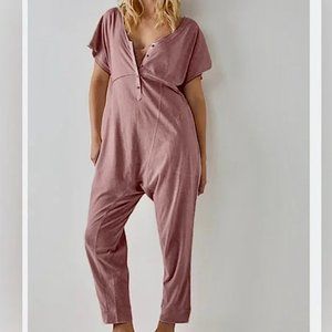 NWOT Free People Pillow Talk Henley Romper